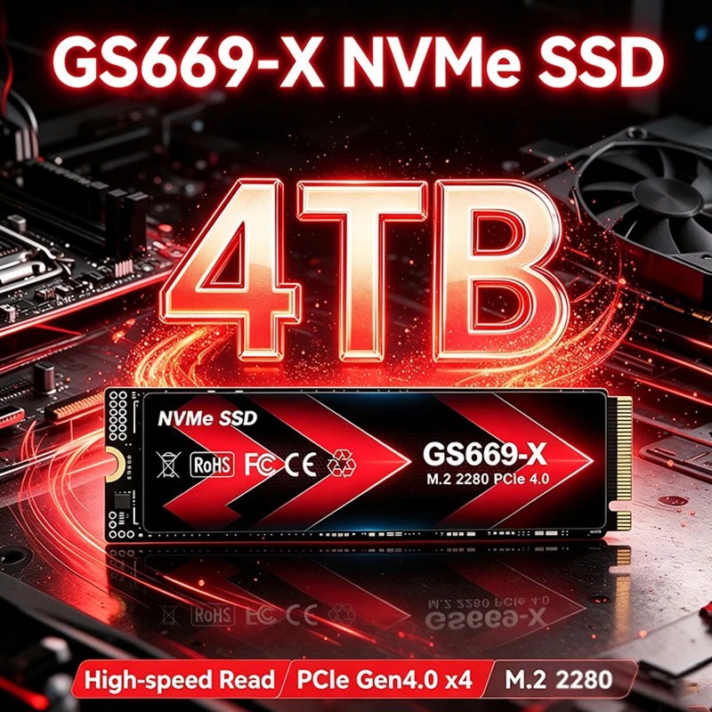 Yeni, Orijinal GS669-X NVMe SS - M.2 Nvme 4Tb Pcie 4.0 Ssd incelemesi ve fiyatı