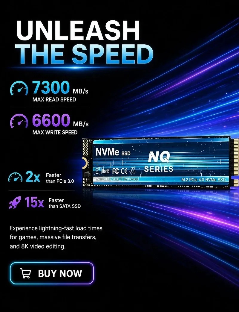 NQ SERİSİ NVME SSD 2TB/4TB NVM - M.2 Nvme 4Tb Pcie 4.0 Ssd incelemesi ve fiyatı