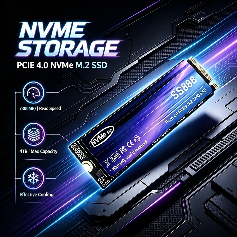 Yeni SS888 M.2 SSD Sabit Disk  - M.2 Nvme 4Tb Pcie 4.0 Ssd incelemesi ve fiyatı